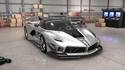 A screenshot of the Ferrari FXX-K EVO in Forza Horizon 6.