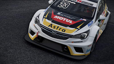 An Opel Astra Tourning car in Project CARS 2