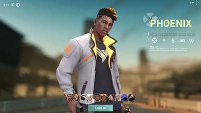 Valorant's character Phoenix.