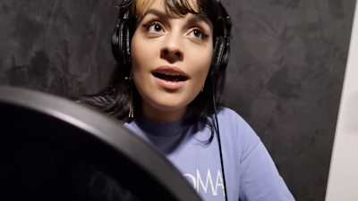 A photo of Girl Ultra during the shooting of Check Your DMS in Mexico City, Mexico in 2020.