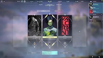 Valorant's ranked mode is easy to find