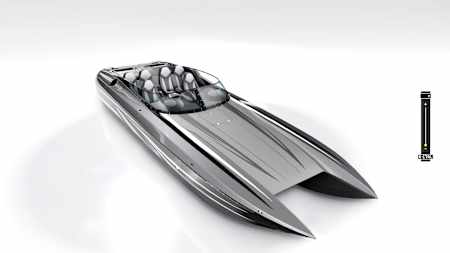 Screenshot aus The Crew Motorfest zeigt das DCB M31 Widebody Speedboat.