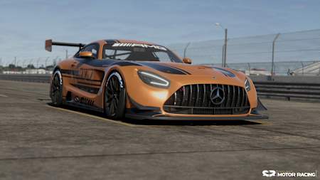 Screenshot from Project Motor Racing shows a Mercedes AMG GT3