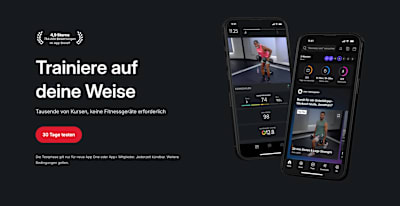 Screenshot der Peloton Fitness & Workout App