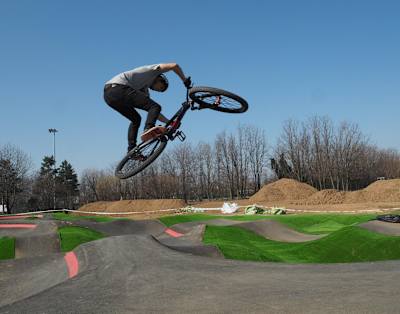 Torquato Testa alla Pump Track di Lainate