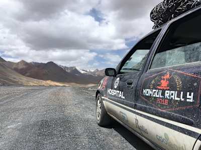 A photo of DJ Krakota's 'pretty bombproof' Ford Fiesta 1.2 for the Mongol Rally.