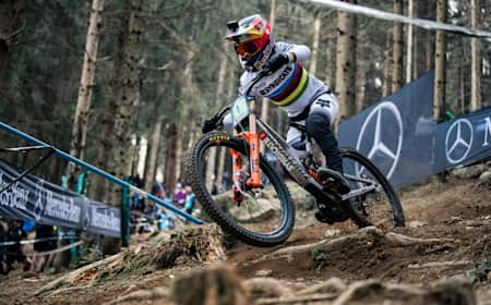 Jackson Goldstone beim UCI MTB World Cup 2022 in Lourdes.