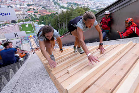 Die letzten Meter im Anlauf hatten es nochmals so richtig in sich.
