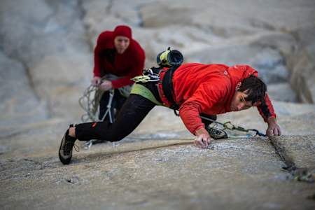 Alex Honnold and Tommy Caldwell climb Passage to Freedom in Yosemite.