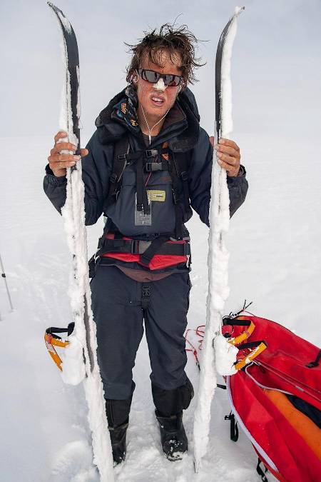 A tired George Bullard photographed during the expedition.