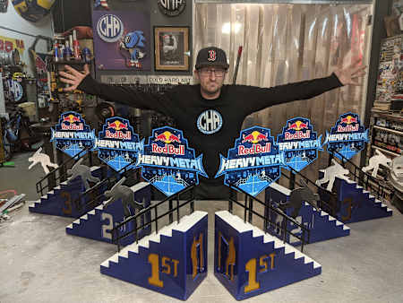 Red Bull Heavy Metal trophy’s will be given out by Cold Hard Art.