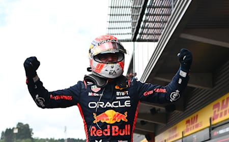 Max Verstappen of Oracle Red Bull Racing at the Belgian Grand Prix on July 30, 2023.