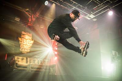 Marley mid-air at the Red Bull BC One Camp USA