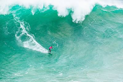 Pedro Scooby of Brazil surfs in Heat 2 at the TUDOR Nazaré Big Wave Challenge on January 22, 2024 at Nazaré, Portugal. 