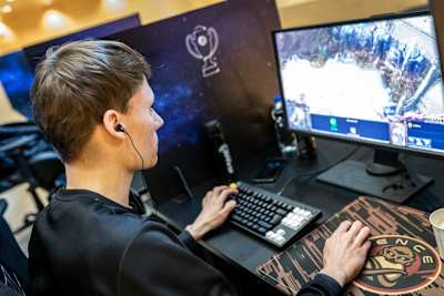 Serral plays StarCraft at IEM