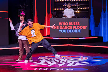 Hip-hop dancer NEPO performs at the Red Bull Dance Your Style India Finals
