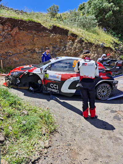 Solberg's rally came to an abrupt end on SS17