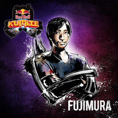 Graphic artwork of Red Bull Kumite 2019 competitor Fujimura.