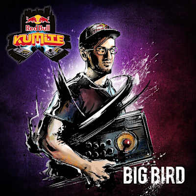 Graphic artwork for Red Bull Kumite 2019 player Big Bird.