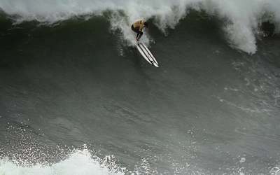Natxo González en el Nazaré Challenge