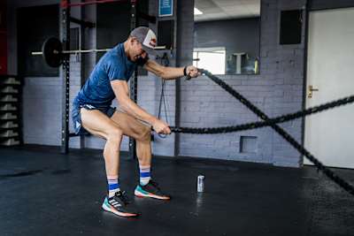 Tom Evans trains during a photo shoot in Surrey, United Kingdom, on October 11, 2018.