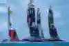 USA SailGP Team helmed by Jimmy Spithill in action during a practice session ahead of Bermuda SailGP in Bermuda on May 10, 2022.   