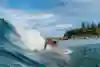 Stephanie Gilmore surfing at Snapper Rocks