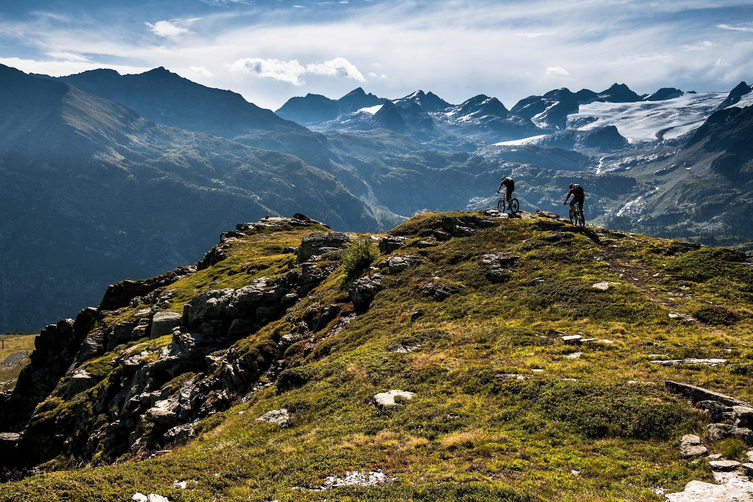 El sendero Superkappa en La Thuile.