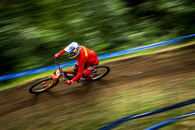 Martin Maes lors de l'UCI MTB World Cup au Canada.