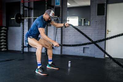 Tom Evans trains during a photo shoot in Surrey, United Kingdom, on October 11, 2018.