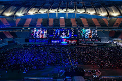 League of Legends Worlds finals 2020. 