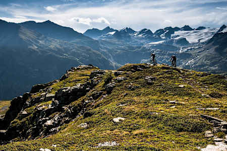 El sendero Superkappa en La Thuile.