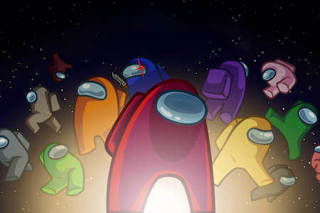 Das Keyart von Among Us