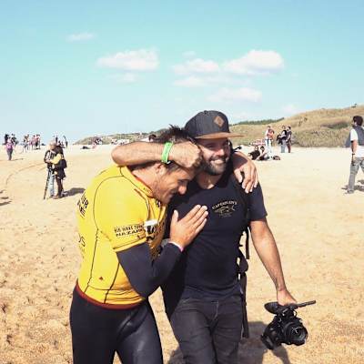 Con Natxo en Nazaré