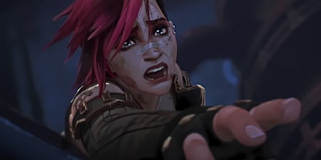 League of Legends character Vi as seen in Arcane.    