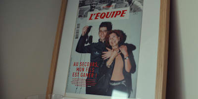 Sébastien 'Ceb' Debs appearing on the cover of French magazine L'Equipe in 2019 after reaching a successful point in his career with OG