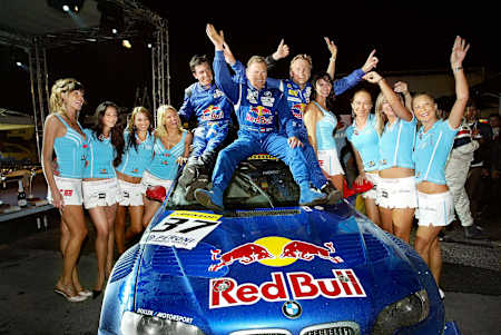 Wolff, Quester and Peter after the 6-hour race in Misano in 2005