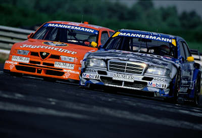 Michael Bartels y Ellen Lohr, DTM en Diepholz, 1995.