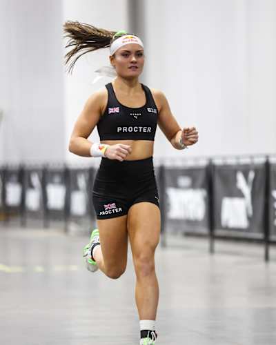 Lucy Procter durante la Temporada 1 de Beyond The Rox (HYROX) en Las Vegas, Nevada, Estados Unidos, el 31 de enero de 2025. 