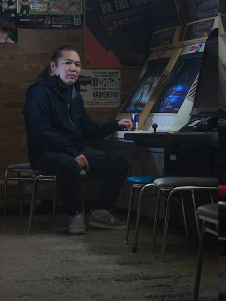 格闘ゲームシーンに存在する二人の似たものがシーンを語る