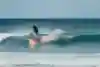 Surfer Julian Wilson grinds a skate-style rail while surfing in Newcastle, Australia during his The Rail Project.
