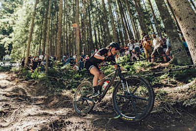 Anne Terpstra beim Mercedes-Benz UCI MTB XCO World Cup in Leogang, am 12. Juni 2022.