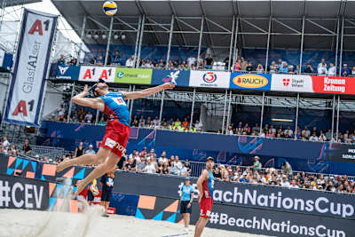 Norwegen steht im Finale des A1 CEV BeachVolley Nations Cup 2022 in Wien