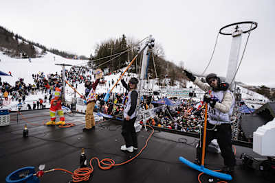 Participants at Red Bull Homerun in Åre, Sweden on the 31st of March 2024. 