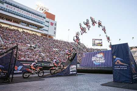 Levi Sherwood performs best FMX trick
