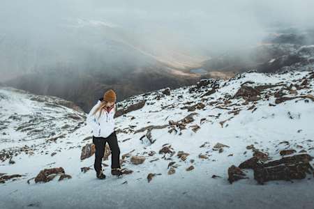 A snow-capped Scafell Pike gives it an otherworldly feel