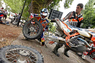 An enduro bike