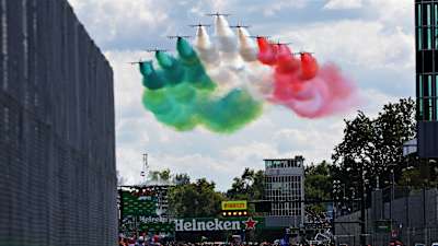 The Italian Pre-Race Flyover