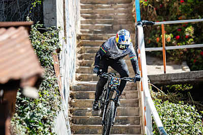 Tomas Slavik während des Red Bull Valparaiso Cerro Abajo in Valparaiso, Chile am 3. März 2024.