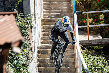 Tomas Slavik während des Red Bull Valparaiso Cerro Abajo in Valparaiso, Chile am 3. März 2024.